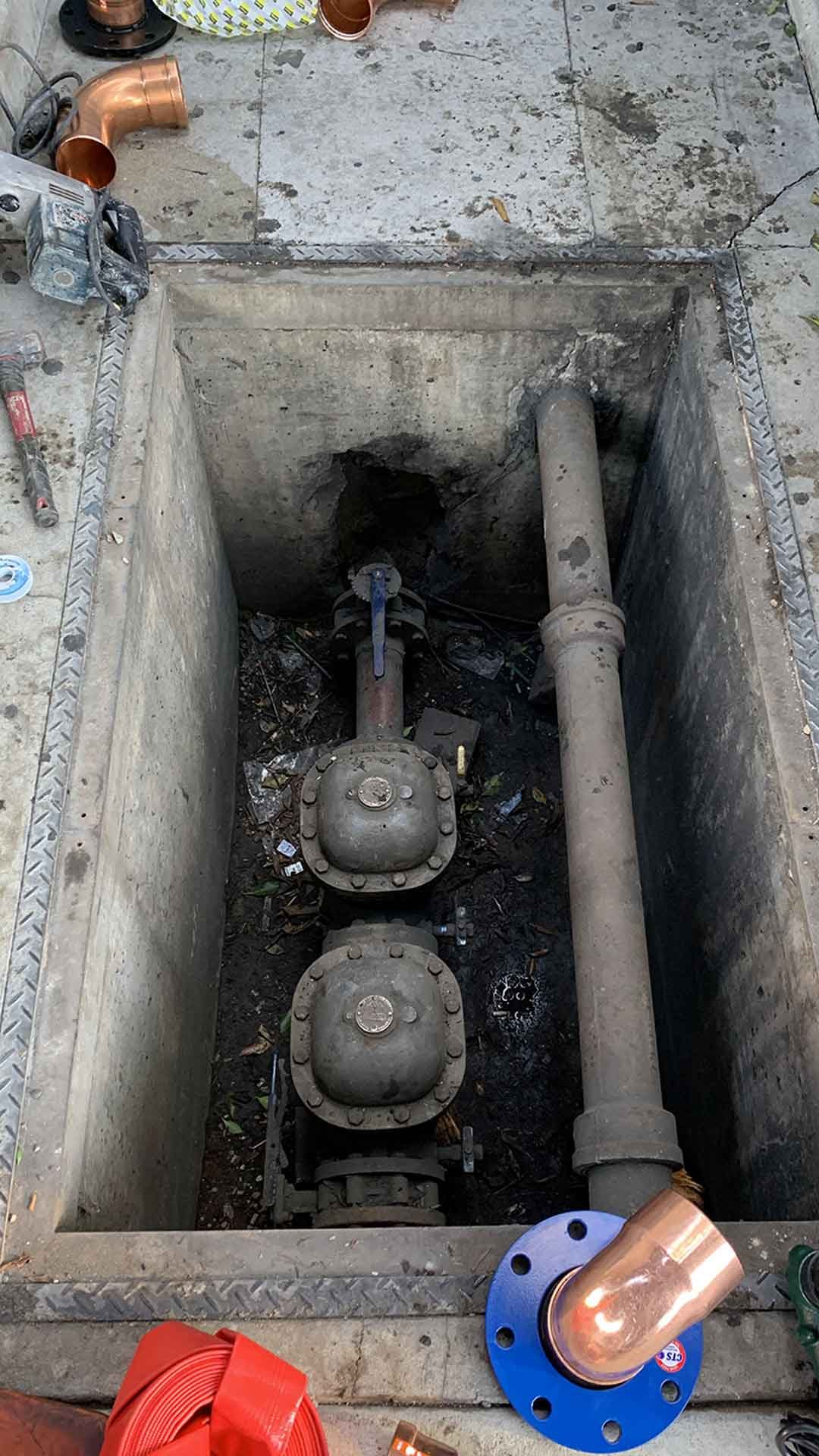 Commercial sewer and drain line work